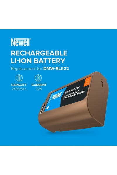 Newell ACUMULATOR DMW-BLK22 PENTRU Panasonic LUMIX DC-S5 CU USB-C