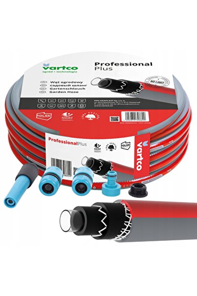 Vartco Furtun de grădină fără îndoire PROFESSIONAL PLUS TFS 1 " 20m 6 STRATUR...