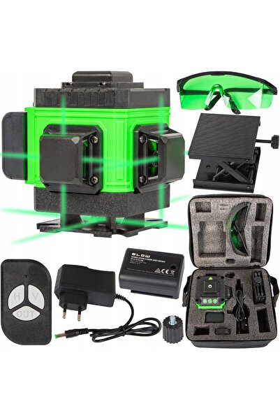 Blow Nivelă laser 360° plană 3D, laser în cruce, verde, 12 linii, PRO
