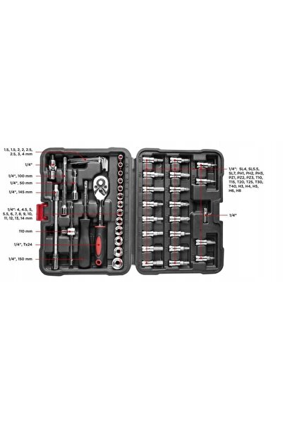 TOP TOOLS Set de chei tubulare 49 buc. 38D570