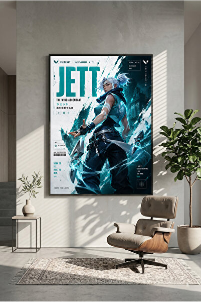 postercraft Valorant Jett Art Ahşap Tablo Poster (Çerçevesiz)