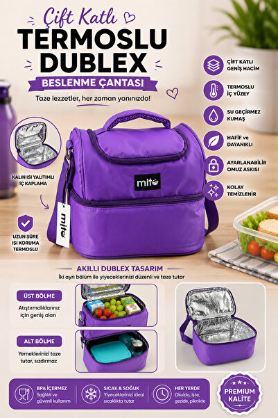 Kids Like Ubc5 - Double Layer Foiled Wide Molded Lunch Box