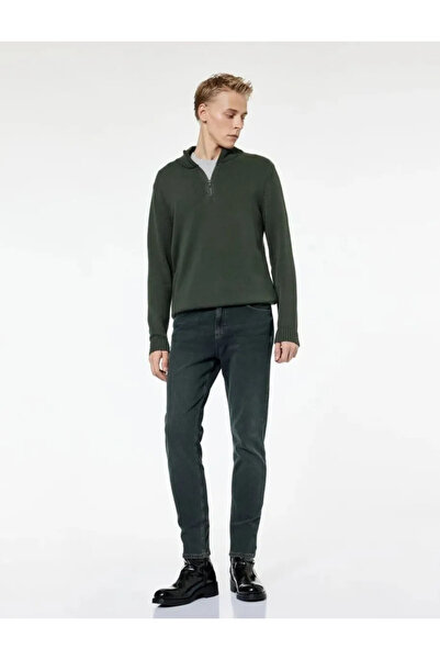 Koton Pantaloni slim din bumbac cu talie normală - Brad Jean