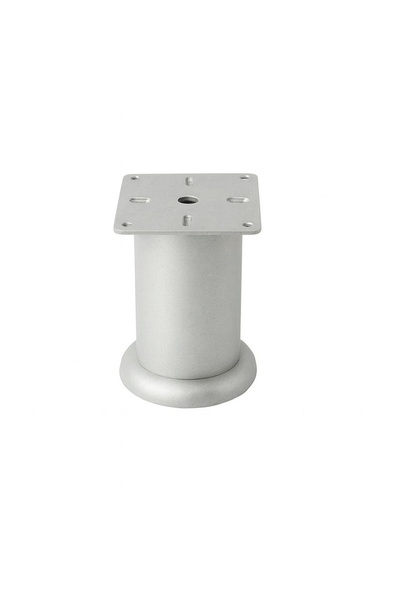 OEM WAW furniture leg, Ayagi, D 51, H 80, adjustable, metallic, aluminum finish