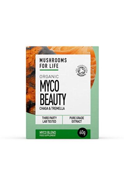 MushroomsForLife Pulbere Myco Beauty Chaga si Tremella 1000mg Pure Grade Extr...