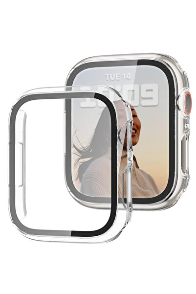 Choice1 Series 4 5 6 SE 40MM Transparent Glass + Case for Watch 10 9 8 45mm 4...