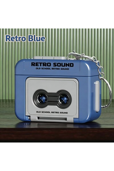 choice2 1pcs blue 1pcs Mini Gramophone Keychain Vintage Sound Toy Funny Penda...
