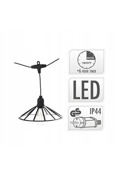 Progarden Lumini GIRLANDĂ LUMINOASĂ pentru grădină, de exterior, cu 6 becuri,...
