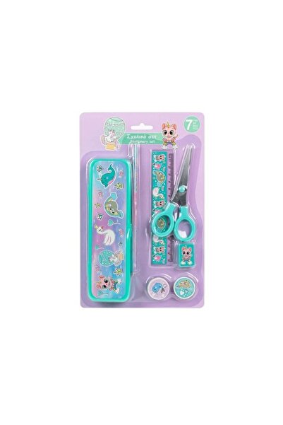 Cool Kids School Set Unicorn Animals for Girls, 7-Piece