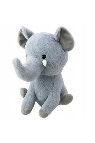 LeanToys Jucărie de pluș, mascotă, elefant mare, gri, 36cm