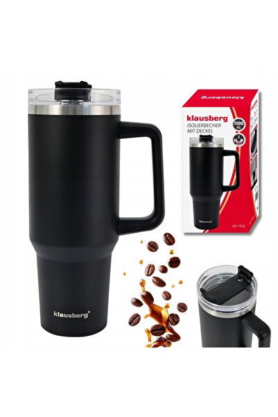 Klausberg Cana termică rezistentă tip termos 1100ml cu mâner și pai KB-7942