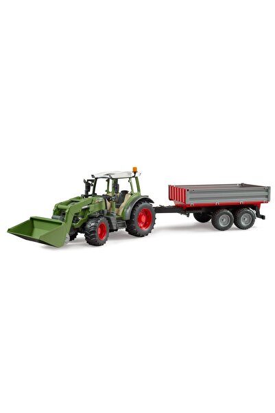 BruderBusiness Tractor Fendt Vario 211 cu încărcător și remorcă pentru copii 3+
