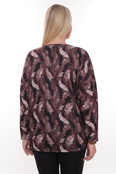 QRUVAZE Plus Size V-Neck Slim Knitwear