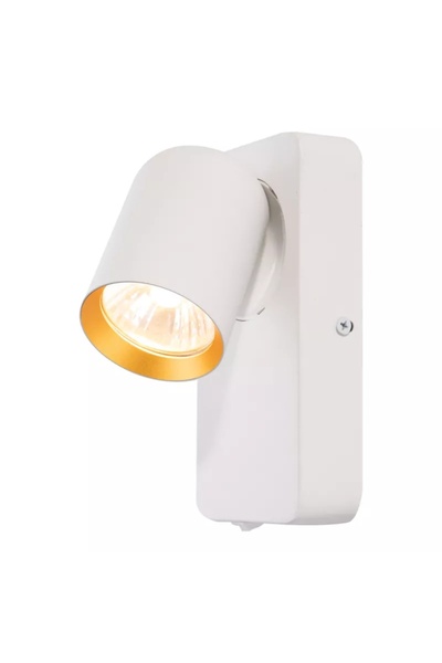Eko-Light Sp. z o.o. Aplică de perete Milagro Andy 1xGU10, alb + auriu, lampă...