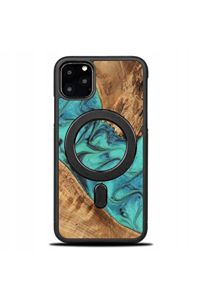 BewooDesign Husă Bewood Unique pentru iPhone 11 Pro Max - Turcoaz cu MagSafe