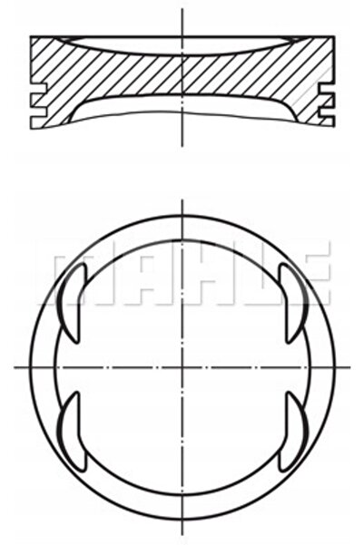 MAHLE Piston 004 08 00