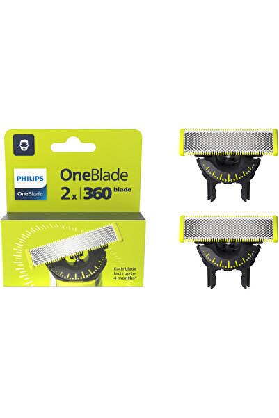 Philips Резервно острие OneBlade 360, QP420/50, неръждаема стомана, за мокро ...