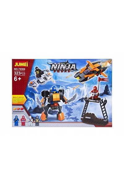 Kathay-Haster Set de construcție Jumei Luptători Ninja 323 piese 38x26 cm