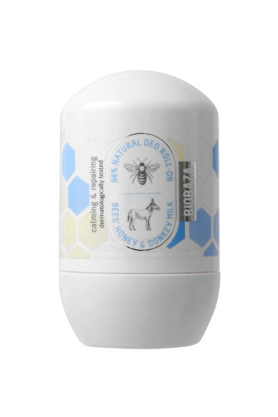 Biobaza Deodorant Roll-on cu Extract de Miere si Lapte de Magarita - Bees' Ho...