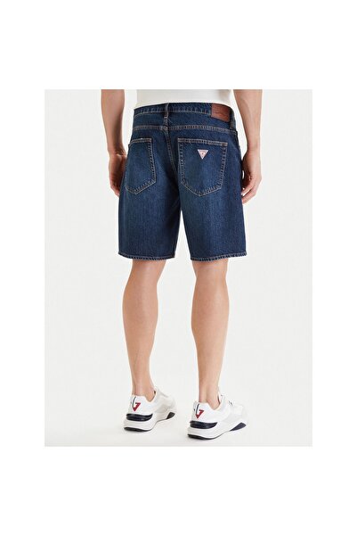 Guess Jeans Șorturi din denim pentru bărbați M6GD37D5M5U Albastru