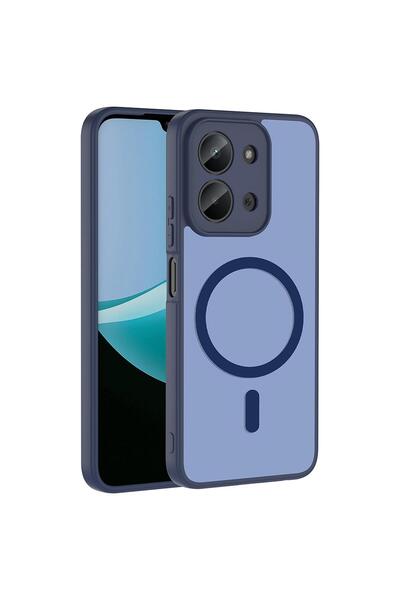 Microsonic Xiaomi Redmi 15C Compatible Case Magsmoke Neo Navy Blue