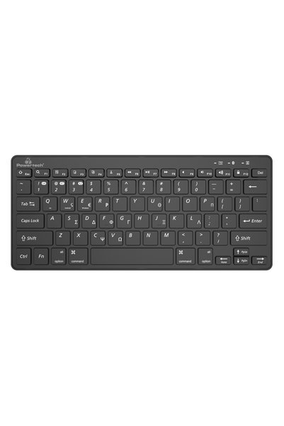 POWERTECH ασύρματο πληκτρολόγιο PT-1153, 2.4GHz & Bluetooth, μαύρο