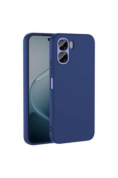 Microsonic حافظة متوافقة مع هاتف أوبو A6T باللون الأزرق الداكن الناعم