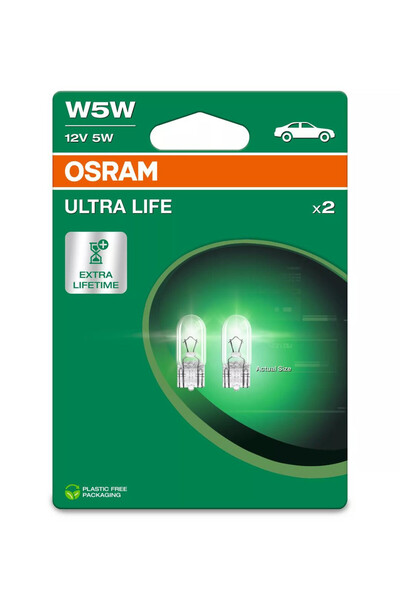 Osram Bec Ultra Life W5W 12V 5W W2.1X9.5s Set 2 buc