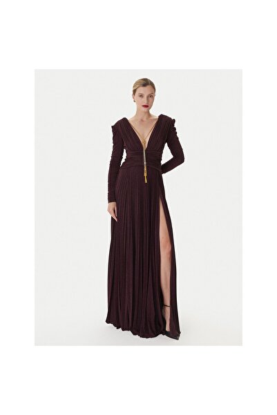 Elisabetta Franchi Rochie de seară de damă ABR4057E2 Bordeaux