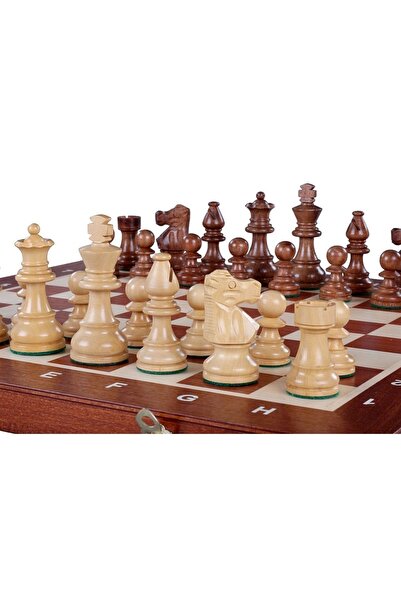 Sunrise Chess & Games Tournament chess Top Bottom Set no. 5 (intarsia) - Fren...