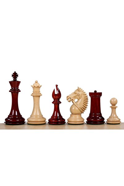 Sunrise Chess & Games MADE IN AMERICA KNIGHT REDWOOD 4" chess pieces