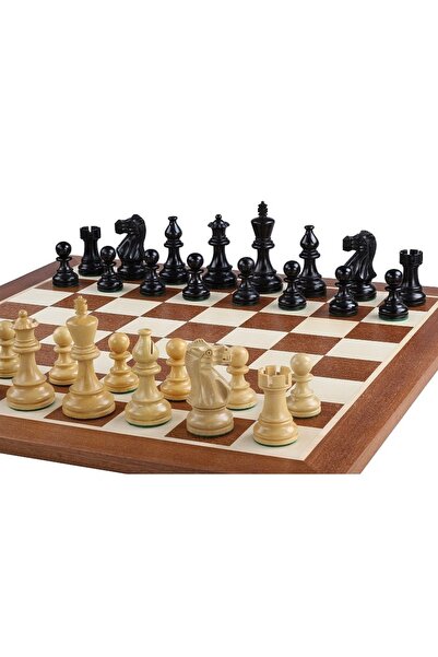 Sunrise Chess & Games Tournament Chess Top Bottom Set No. 5 - 50mm board + Cl...