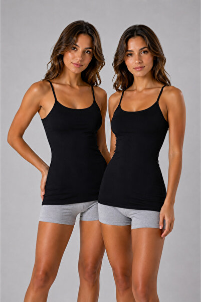 ROZELT Women's Cotton Lycra String Strap Combed Cotton 2-Piece Undershirt