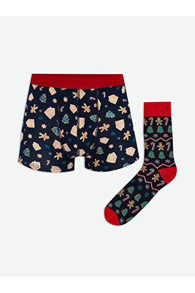 LC Waikiki Quality Pieces from Çelebi Store New Year's Themed Men's Boxers an...