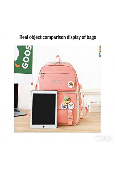 Jiasha Practical School Backpack with a Modern Design, Spacious Main Compartm...