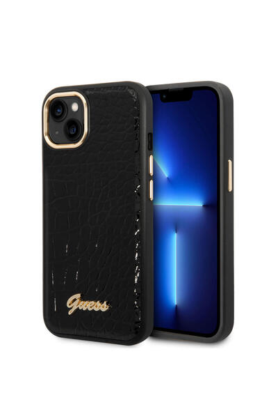 OEM Guess "Croco Collection" Hot Stamp Lines Θήκη προστασίας από δερματίνη με...