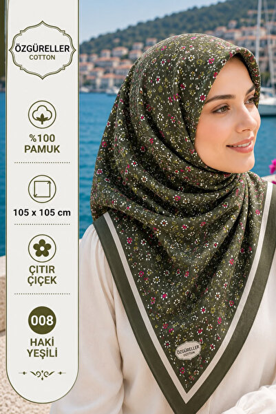 ÖZGÜRELLER Özgüreller, 105x105 cm Çıtır Desen Yazma , %100 Pamuklu Hediyelik ...