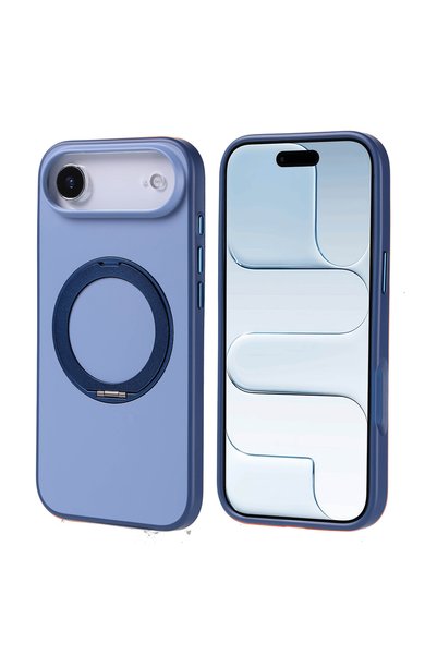 zore iPhone 17 Air Case with 360 Degree Rotating Stand Magsafe Camera Raised ...