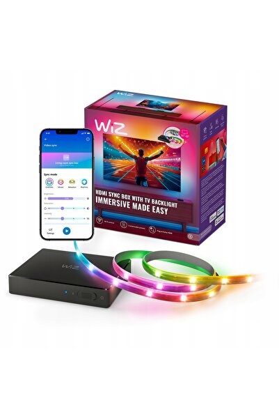 NO BRAND Bandă LED WIZ Sync Box pentru TV 55 - 65 inch 2.6 m Wi-Fi
