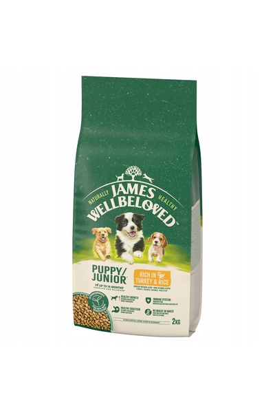 NO BRAND Karma pentru caini JAMES WELLBELOVED Junior Monoprotein de curcan si...