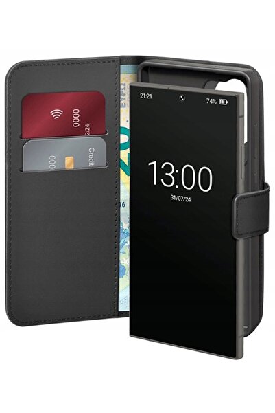 NO BRAND Etui PURO Wallet Stand pentru Samsung Galaxy S25 Ultra Negru