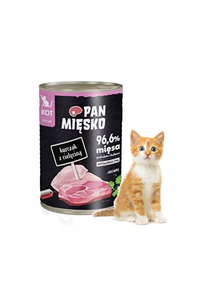 Pan Mięsko Hrană pentru pisici Pui cu vițel 400 g