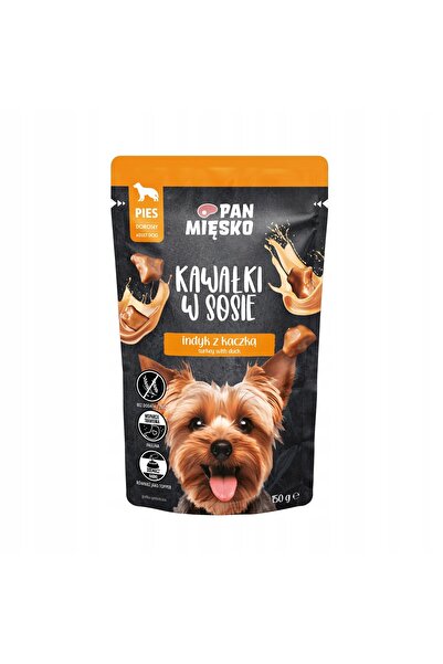 NO BRAND Hrana pentru caini PAN MIĘSKO Curcan cu rață 150 g