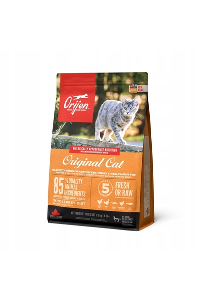 NO BRAND Hrana pentru pisici ORIJEN Cat Kurczak cu curcan si peste 1,8 kg