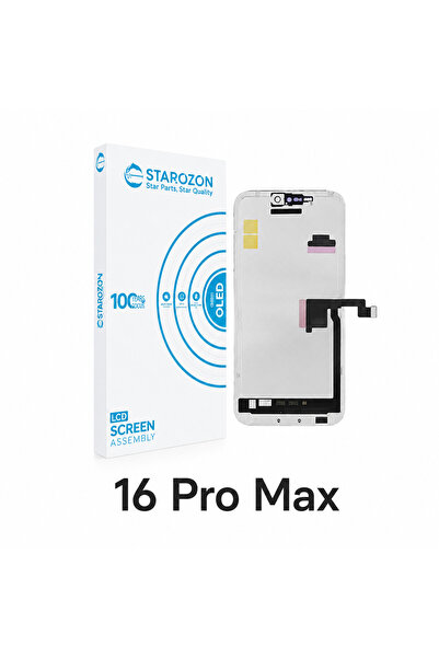 STAROZON iPhone 16 Pro Max SOFT-OLED Flex'li Sensörlü Diagnostic Ekran