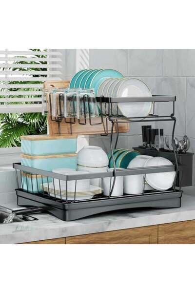 Generic Large Dish Drying Rack for Kitchen Counter, Detachable Large Capacity...