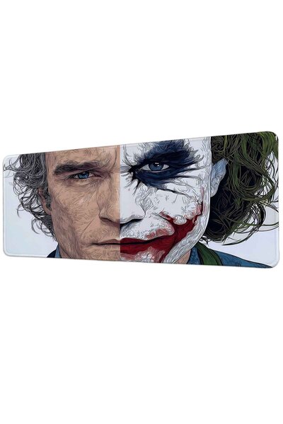 gxe.art Joker Face Portrait 40X90 cm Gamer Mousepad Non-Slip Base Large Size ...