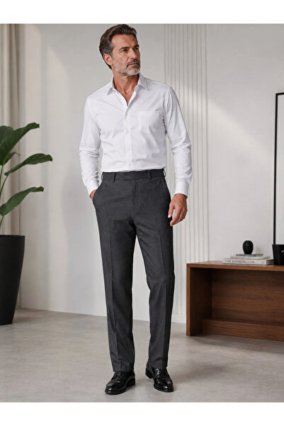 gambia outdoors Men's Dad Fabric Trousers Classic Cut Large Size
