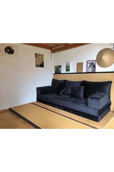 Xboat Arabic traditional Majlis Floor Sofa Set Velvet -1 (Black)
