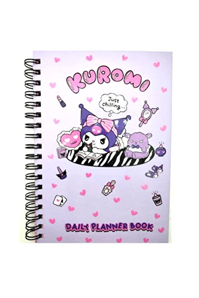 Çınar Gifi Daily Kuromi Planning Notebook Spiral Bound 17X24Cm
